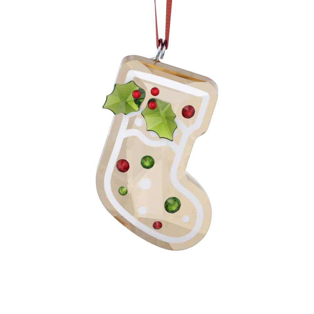 Swarovski Holiday Cheers Gingerbread Stocking Ornament -Swarovski