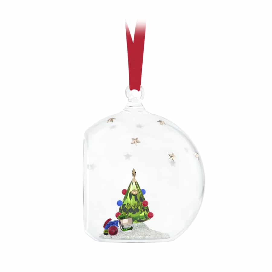 Swarovski Holiday Cheers Tree and Gifts Ball Ornament -Swarovski