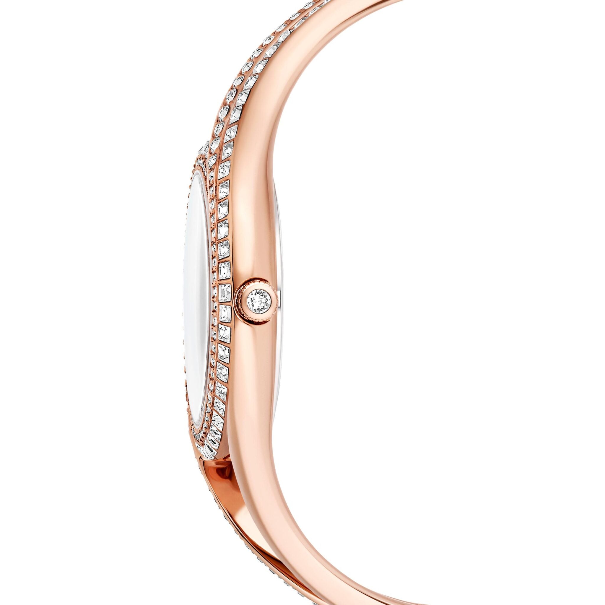 Swarovski Hyperbola Bangle Watch Swiss Made, Rose Gold tone, Rose gold-tone finish -Swarovski