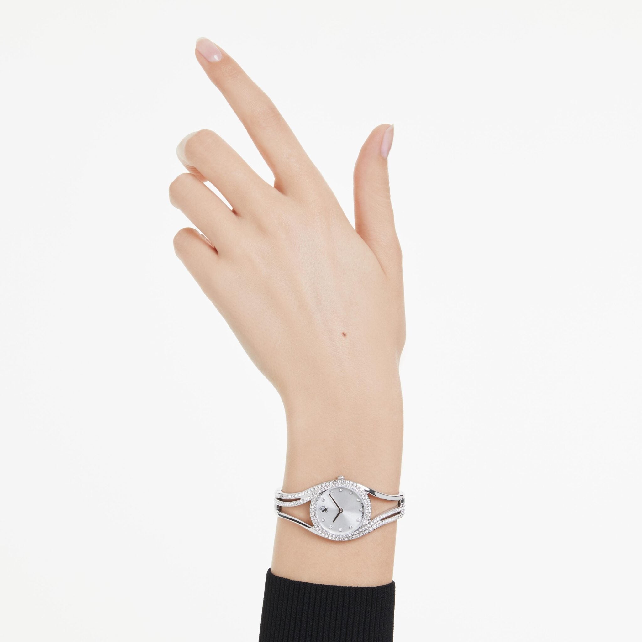 Swarovski Hyperbola Bangle Watch Swiss Made, Stainless steel -Swarovski