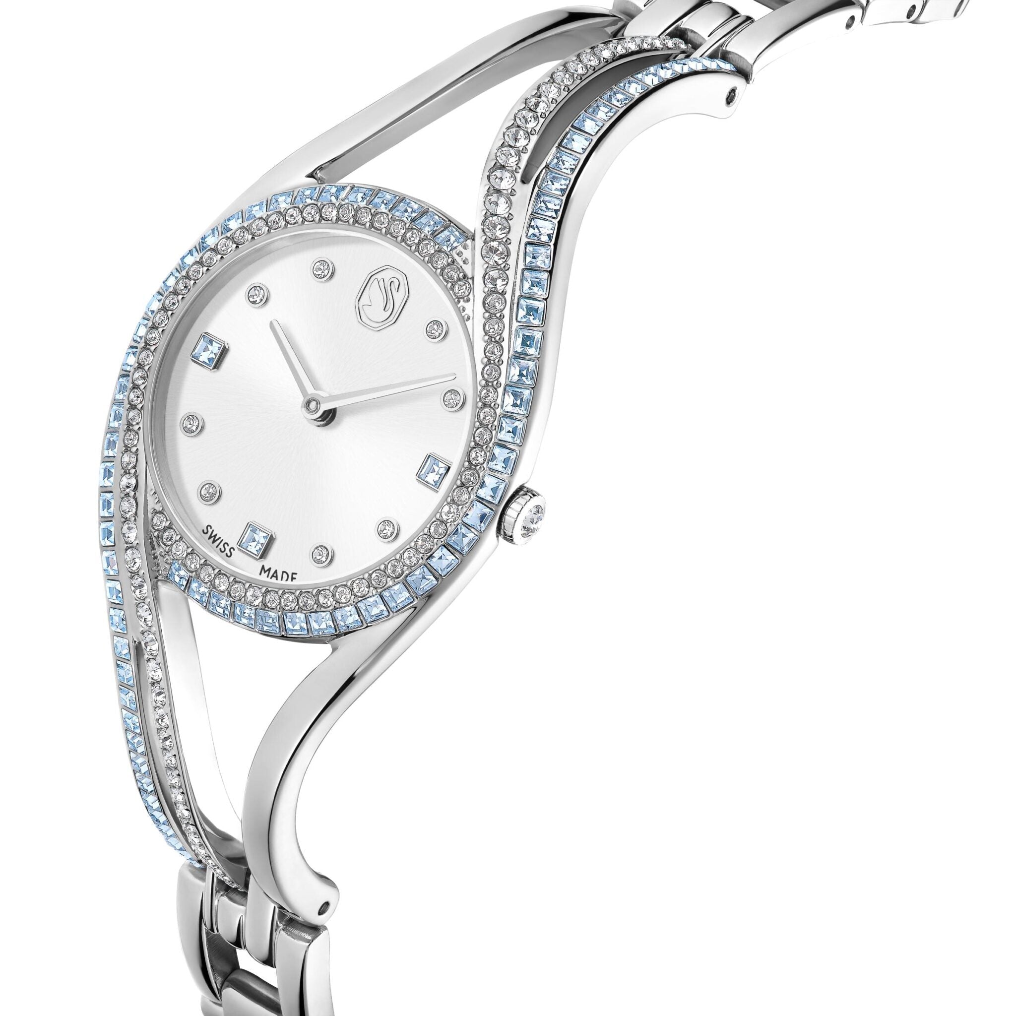 Swarovski Hyperbola Bangle Watch Swiss Made, Stainless steel -Swarovski