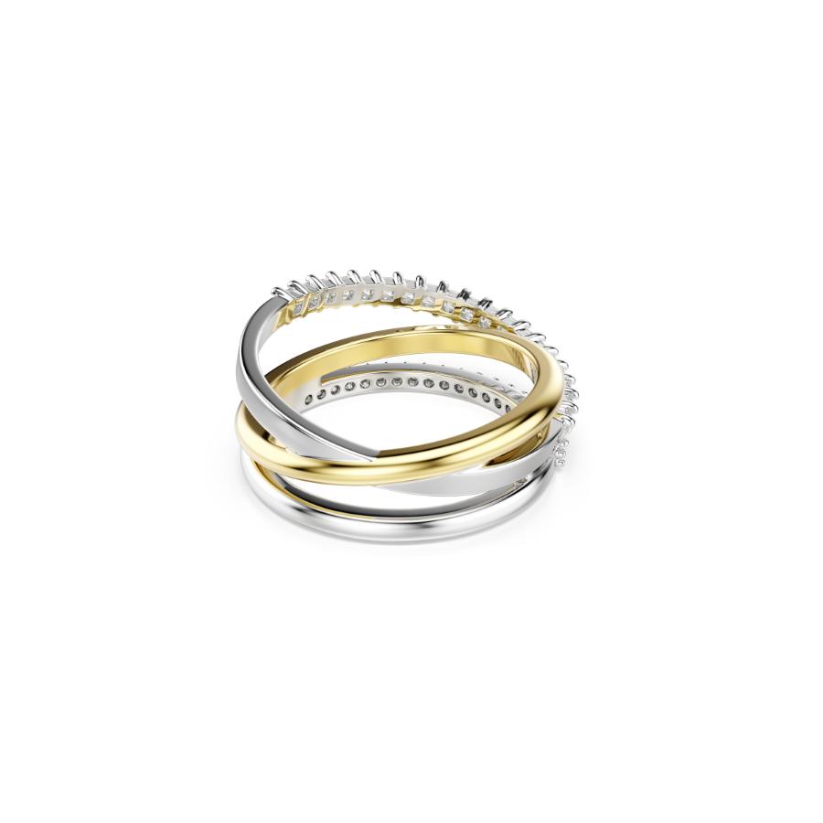 Swarovski Hyperbola Ring, Mixed cuts, White, Mixed Metal Finish -Swarovski