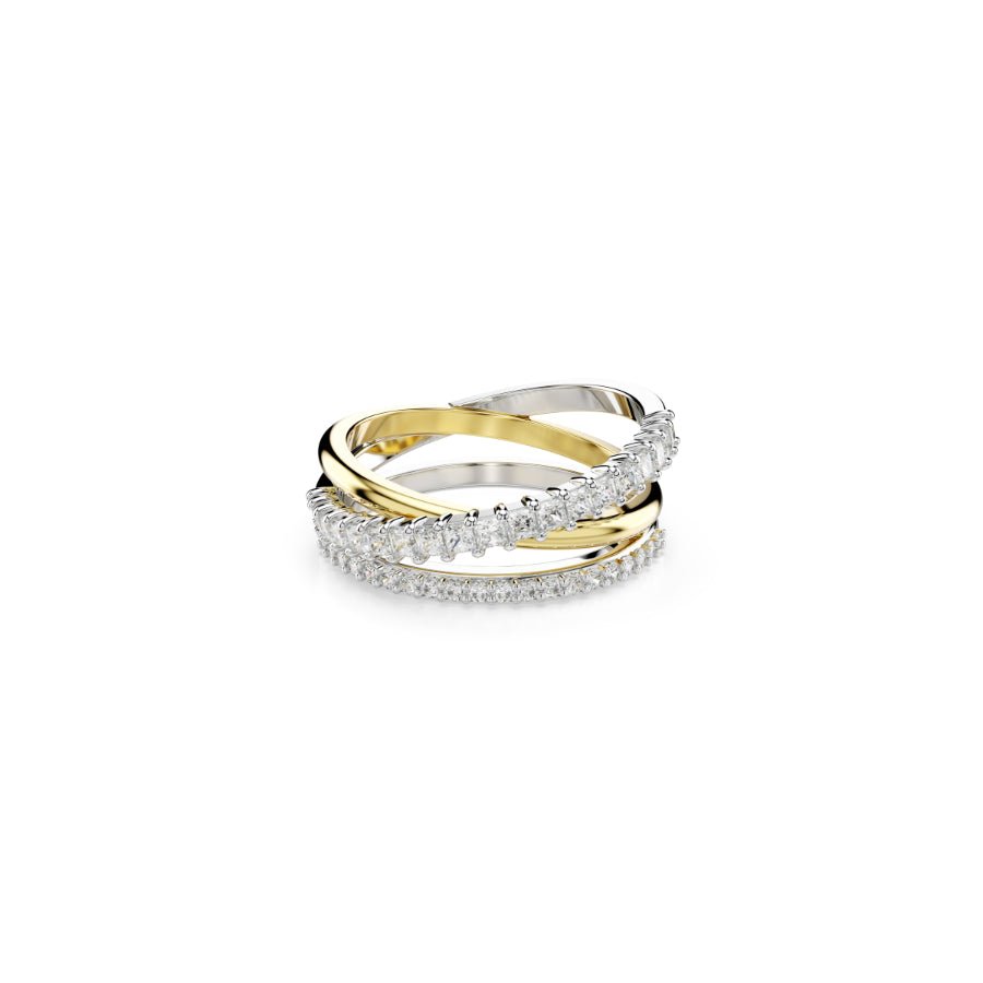 Swarovski Hyperbola Ring, Mixed Cuts, White, Mixed Metal Finish -Swarovski