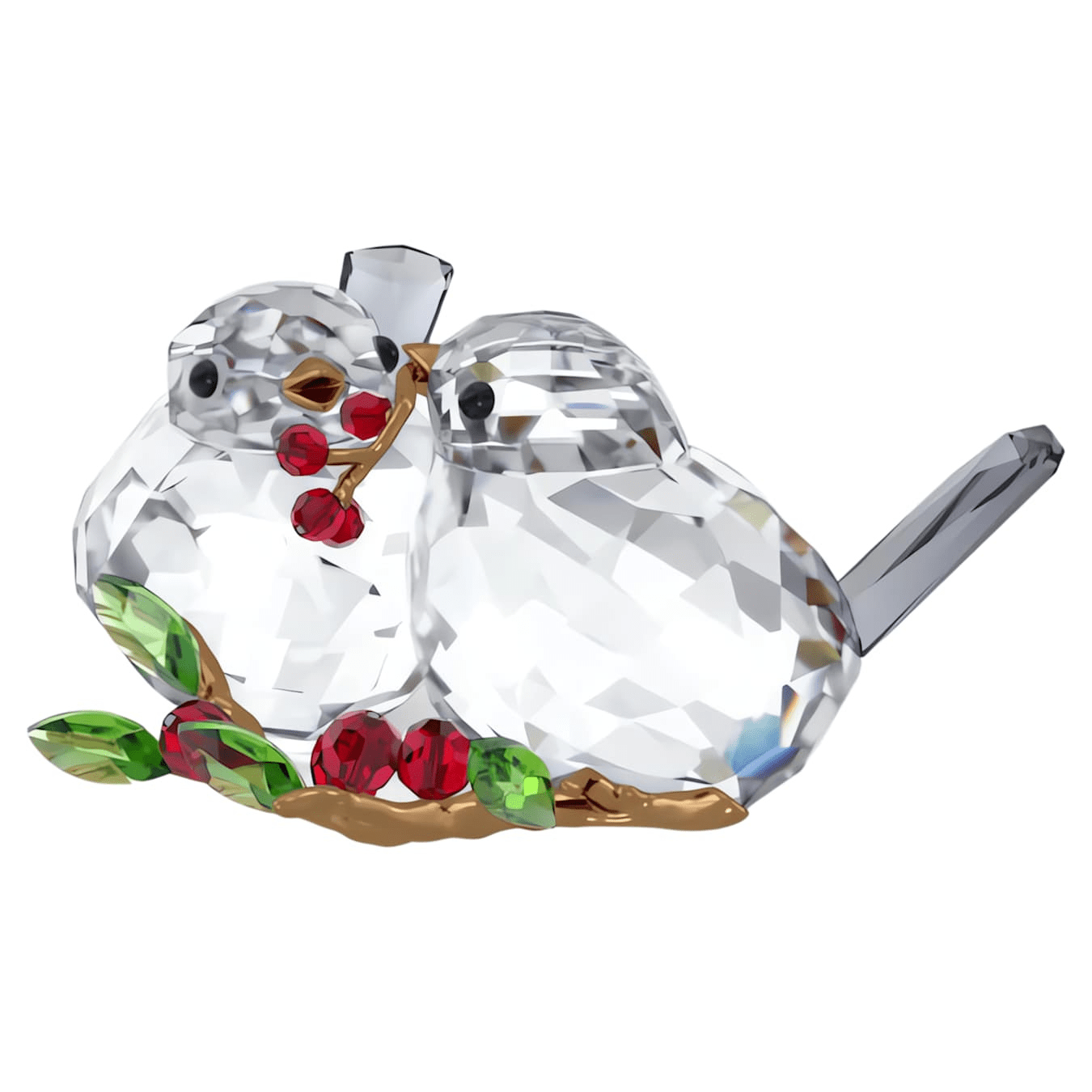 Swarovski Idyllia Bird Couple and Berries -Swarovski