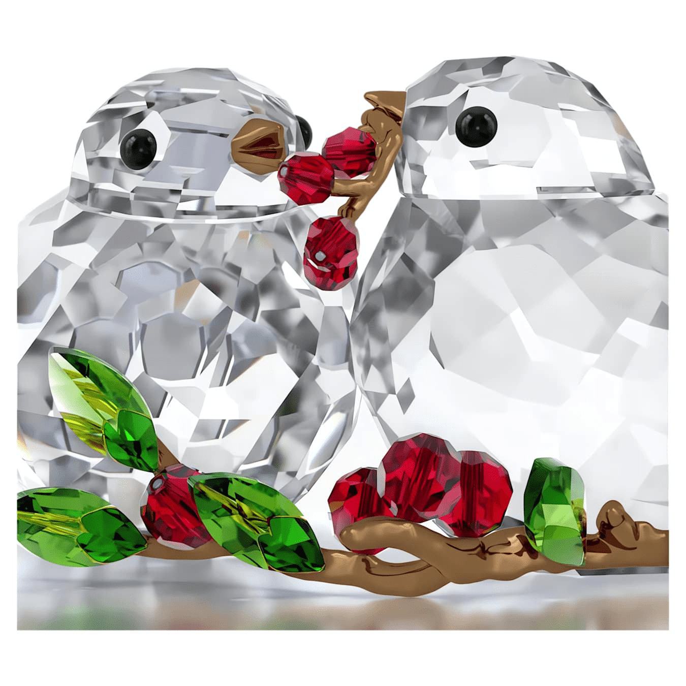 Swarovski Idyllia Bird Couple and Berries -Swarovski
