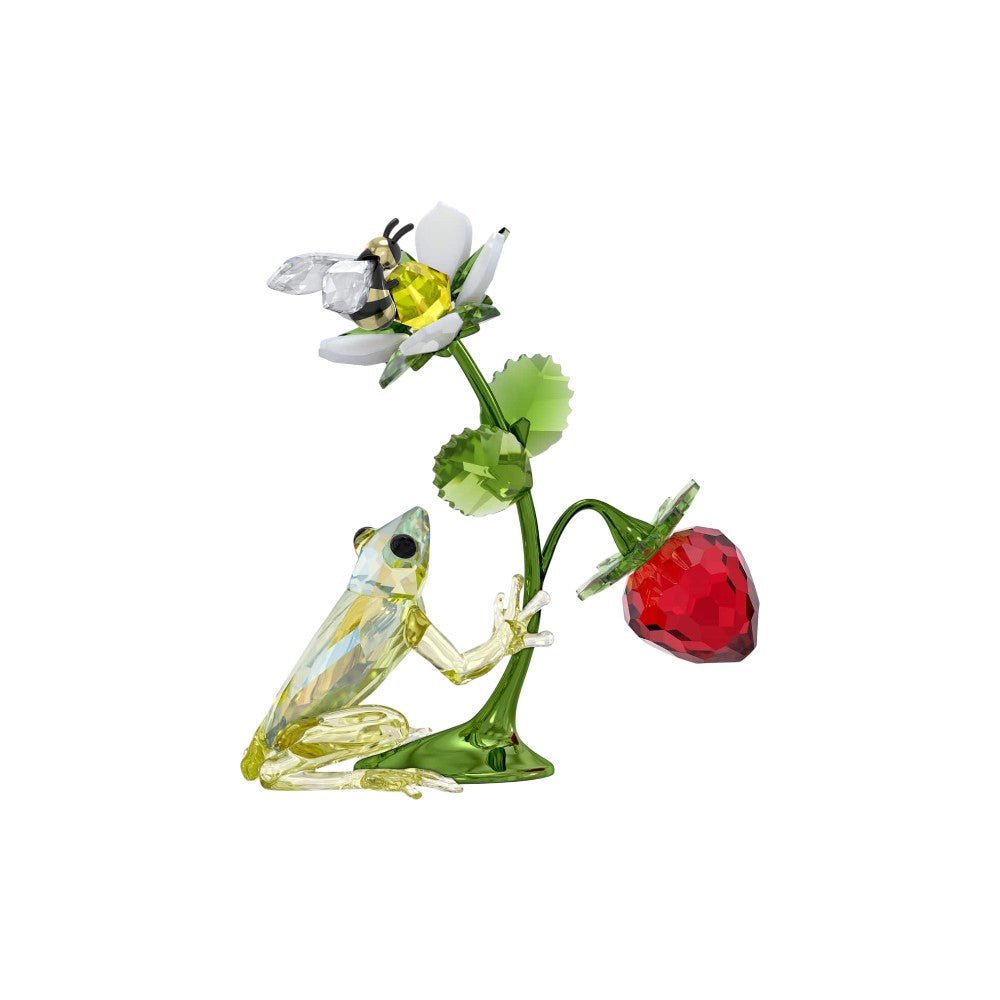 Swarovski Idyllia Frog, Bee and Strawberry -Swarovski