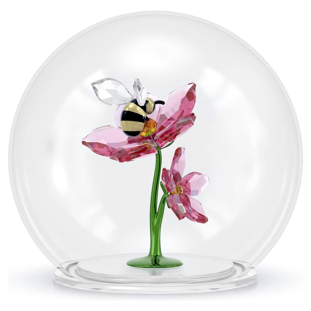 Swarovski Idyllia Glass Ball Bee and Flowers -Swarovski