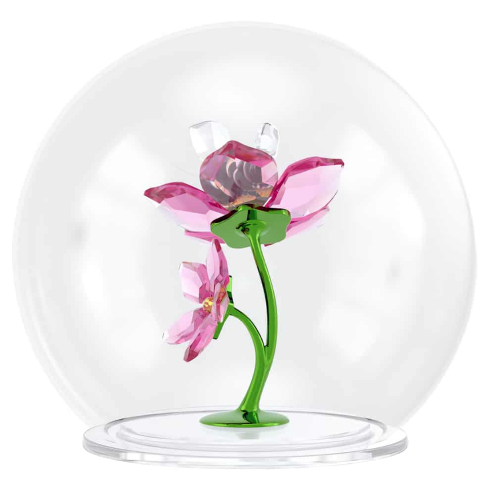 Swarovski Idyllia Glass Ball Bee and Flowers -Swarovski