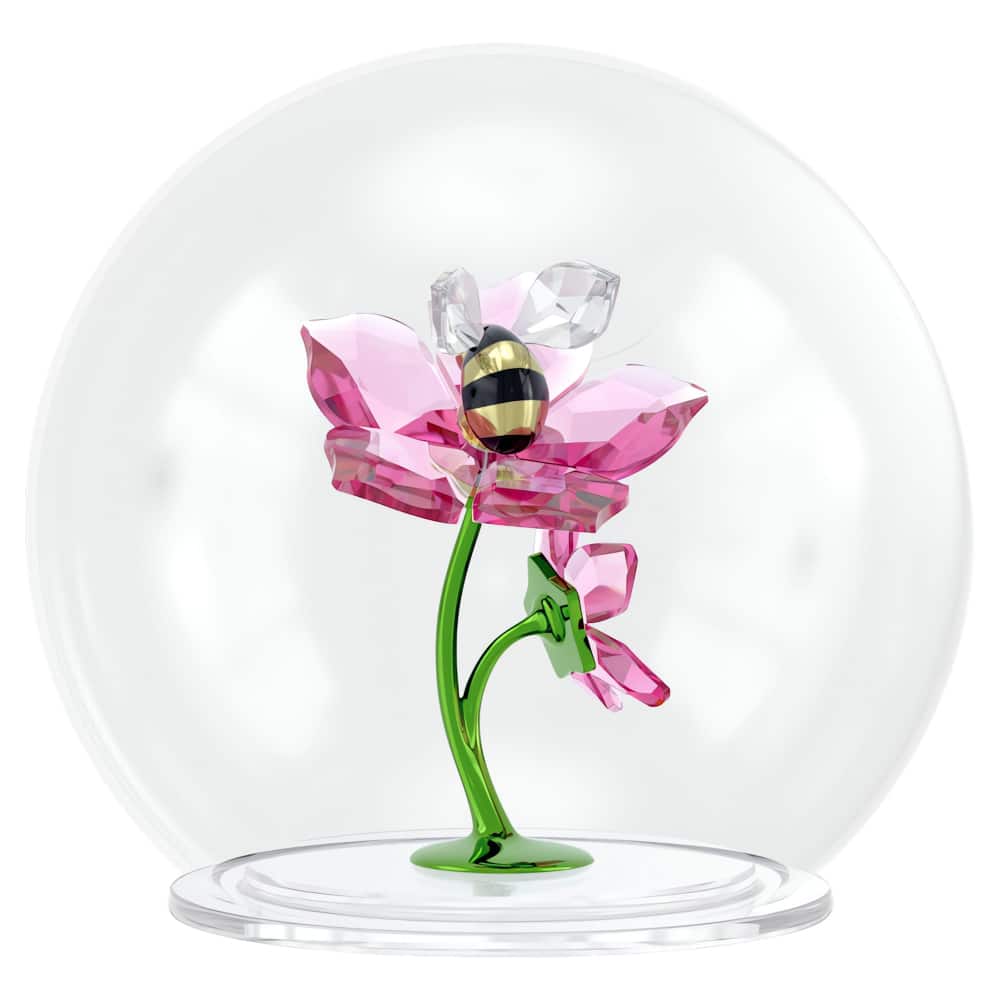 Swarovski Idyllia Glass Ball Bee and Flowers -Swarovski