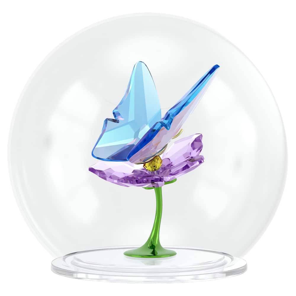 Swarovski Idyllia Glass Ball Butterfly and Flower -Swarovski
