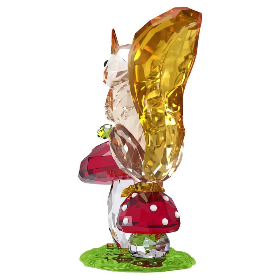 Swarovski Idyllia Squirrel and Mushrooms -Swarovski