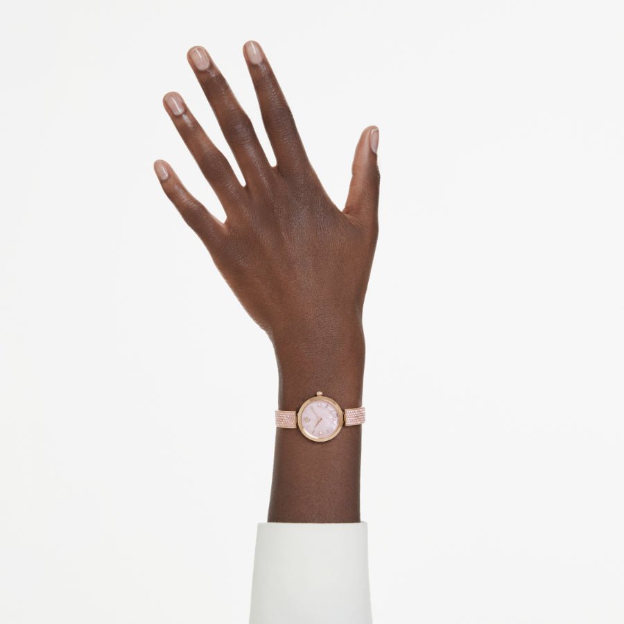 Swarovski Illumina Watch, Swiss Made, Crystal Bracelet, Pink, Rose Gold-tone Finish -Swarovski