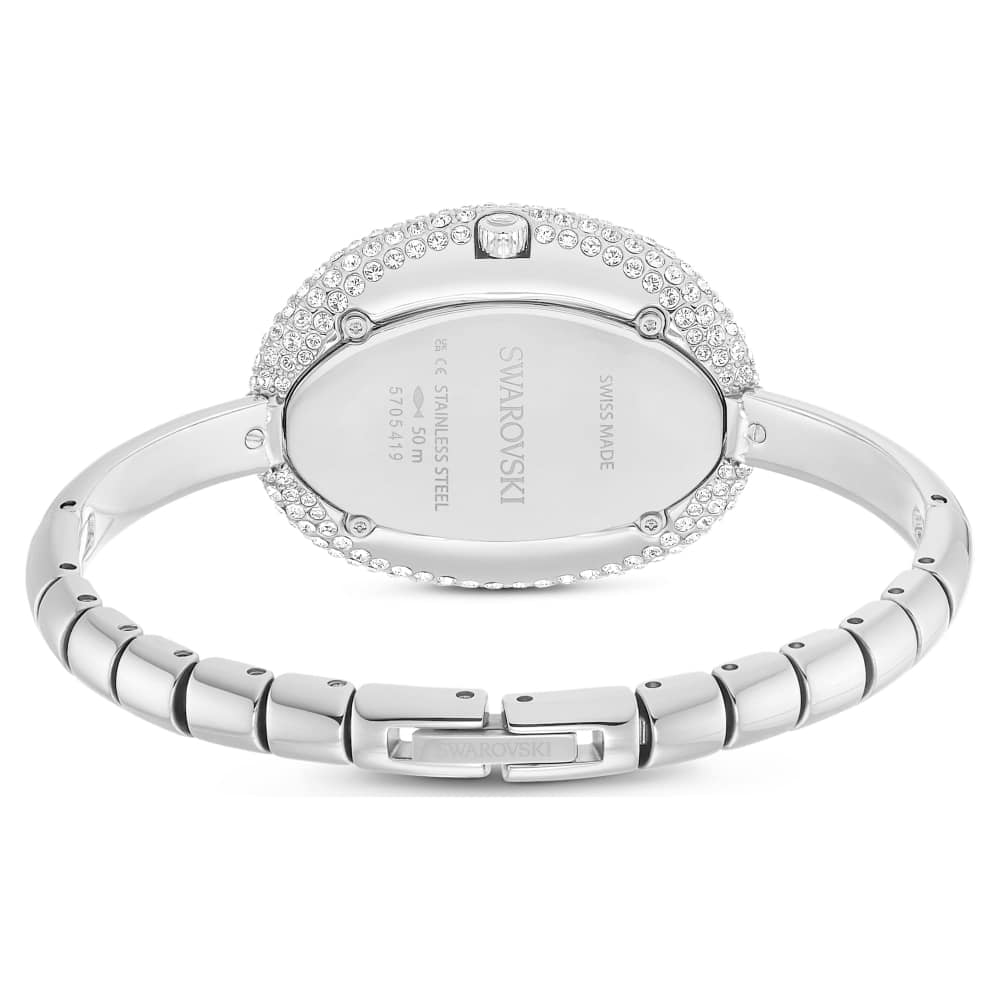 Swarovski Imber Bangle Watch, Swiss Made, Metal Bracelet, Silver tone, Stainless steel -Swarovski