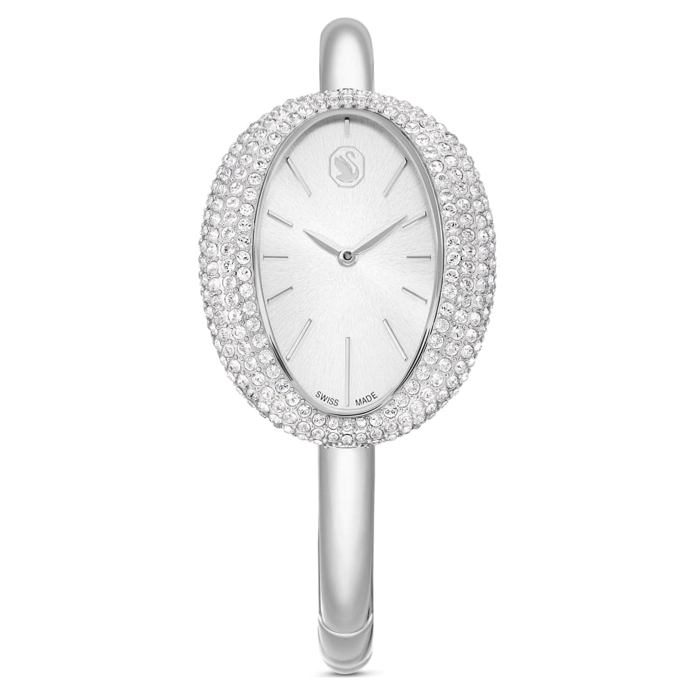 Swarovski Imber Bangle Watch, Swiss Made, Metal Bracelet, Silver tone, Stainless steel -Swarovski