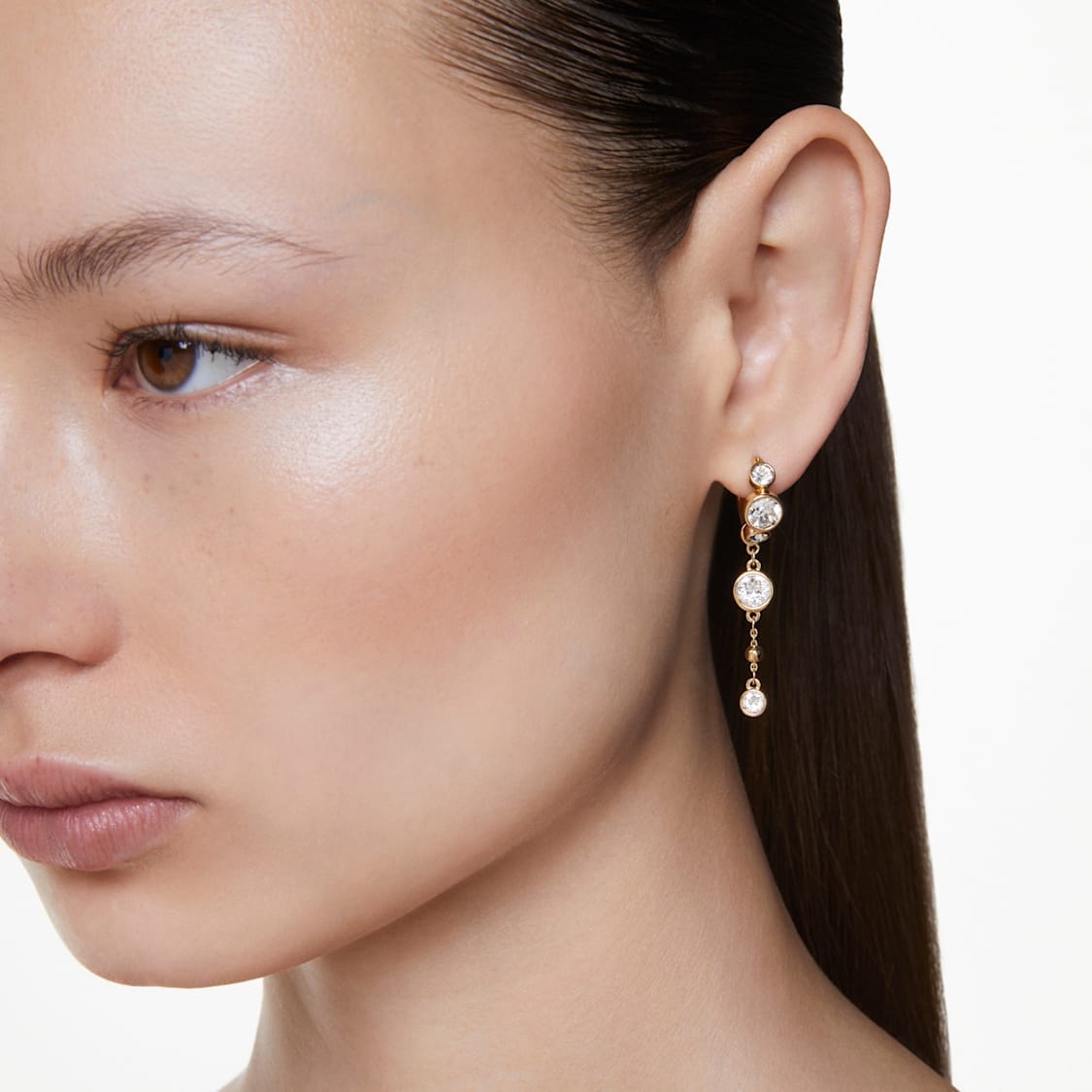 Swarovski Imber Drop Earrings Round Cut -Swarovski