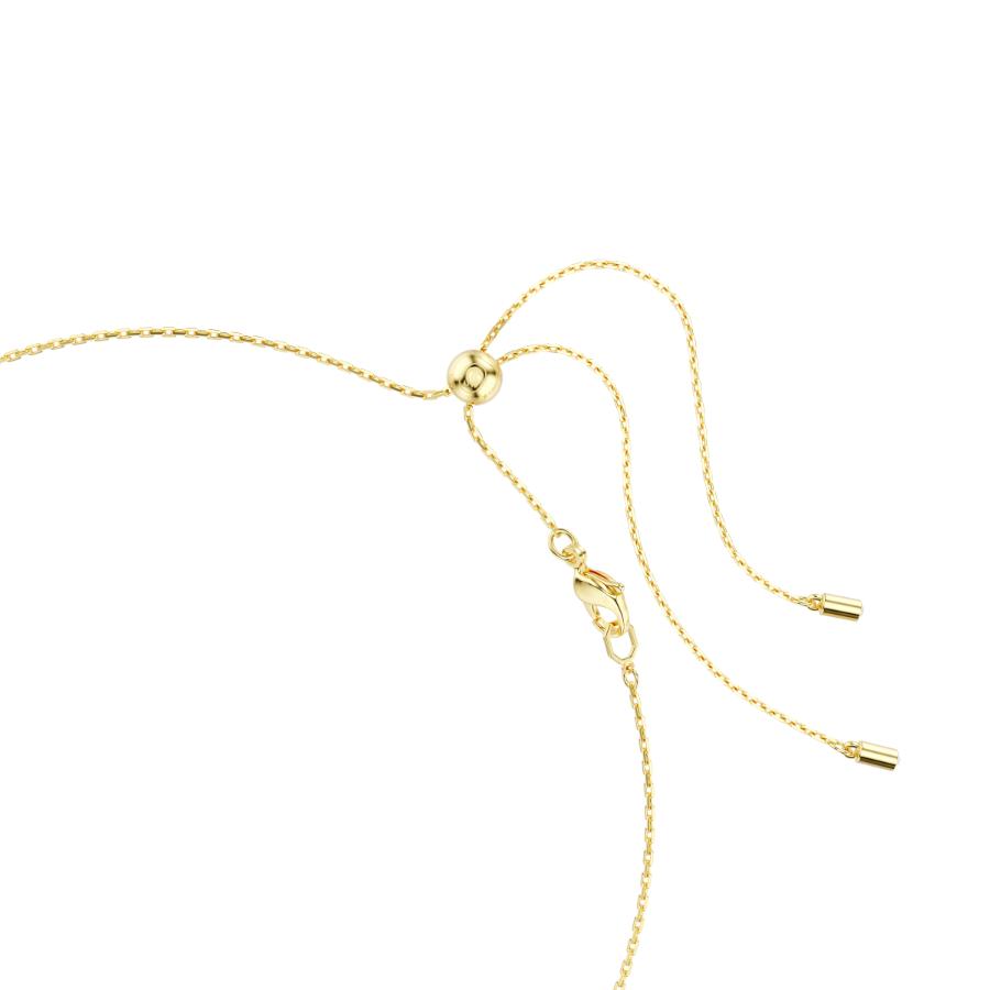 Swarovski Imber Necklace, Mixed Cuts, White, Gold-tone Plated -Swarovski