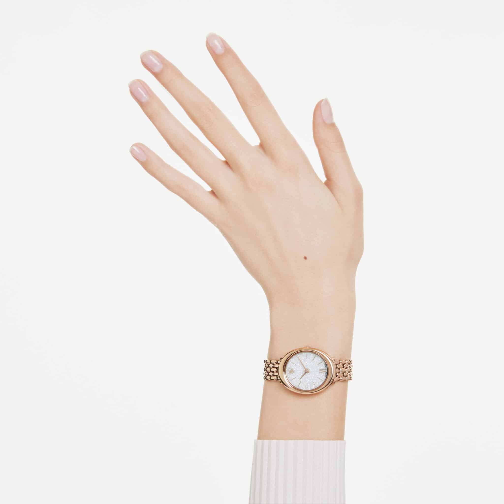 Swarovski Imber Watch, Swiss Made, Metal Bracelet, Gold tone, Rose Gold-tone Finish -Swarovski