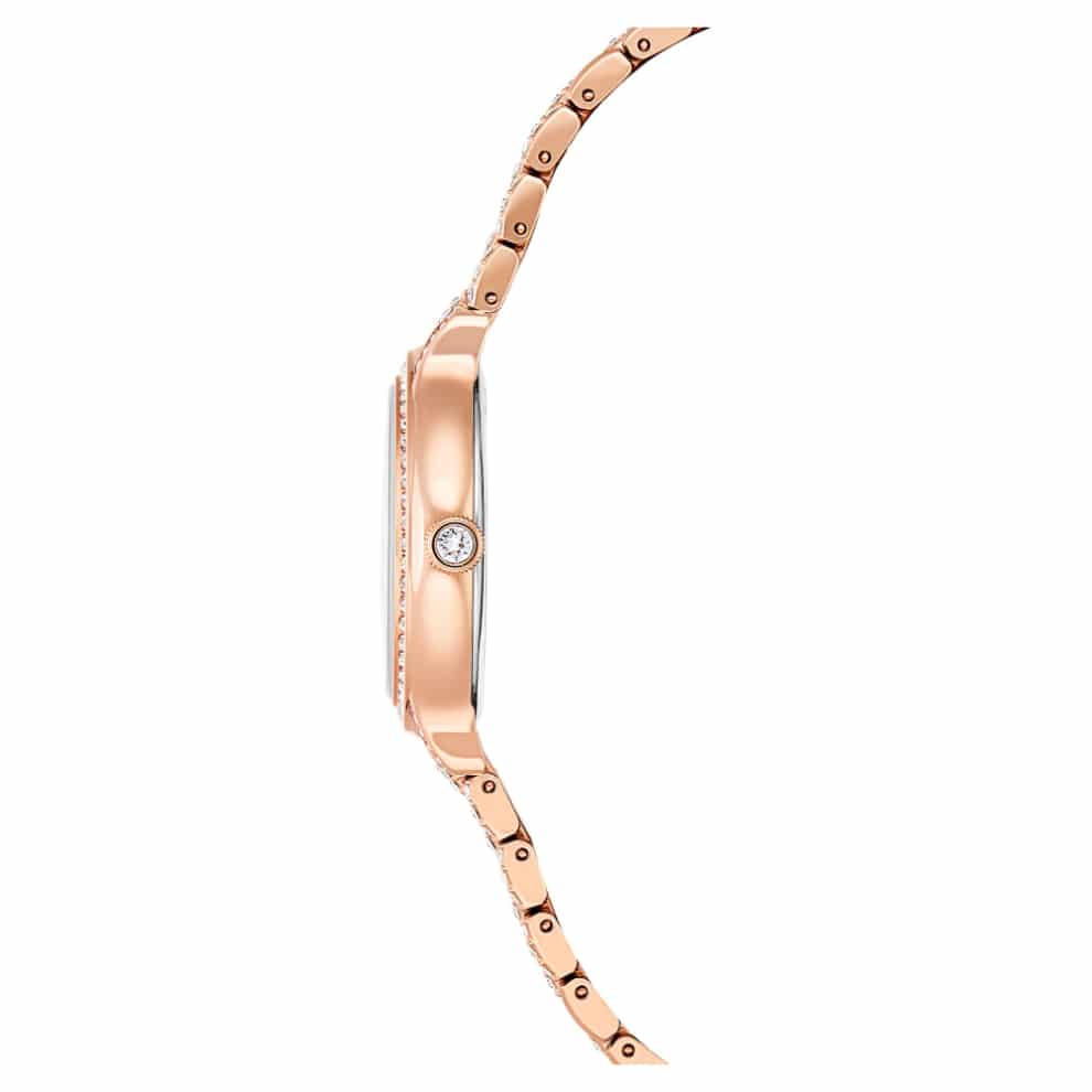 Swarovski Imber Watch, Swiss Made, Metal Bracelet, Rose gold tone, Rose gold-tone finish -Swarovski