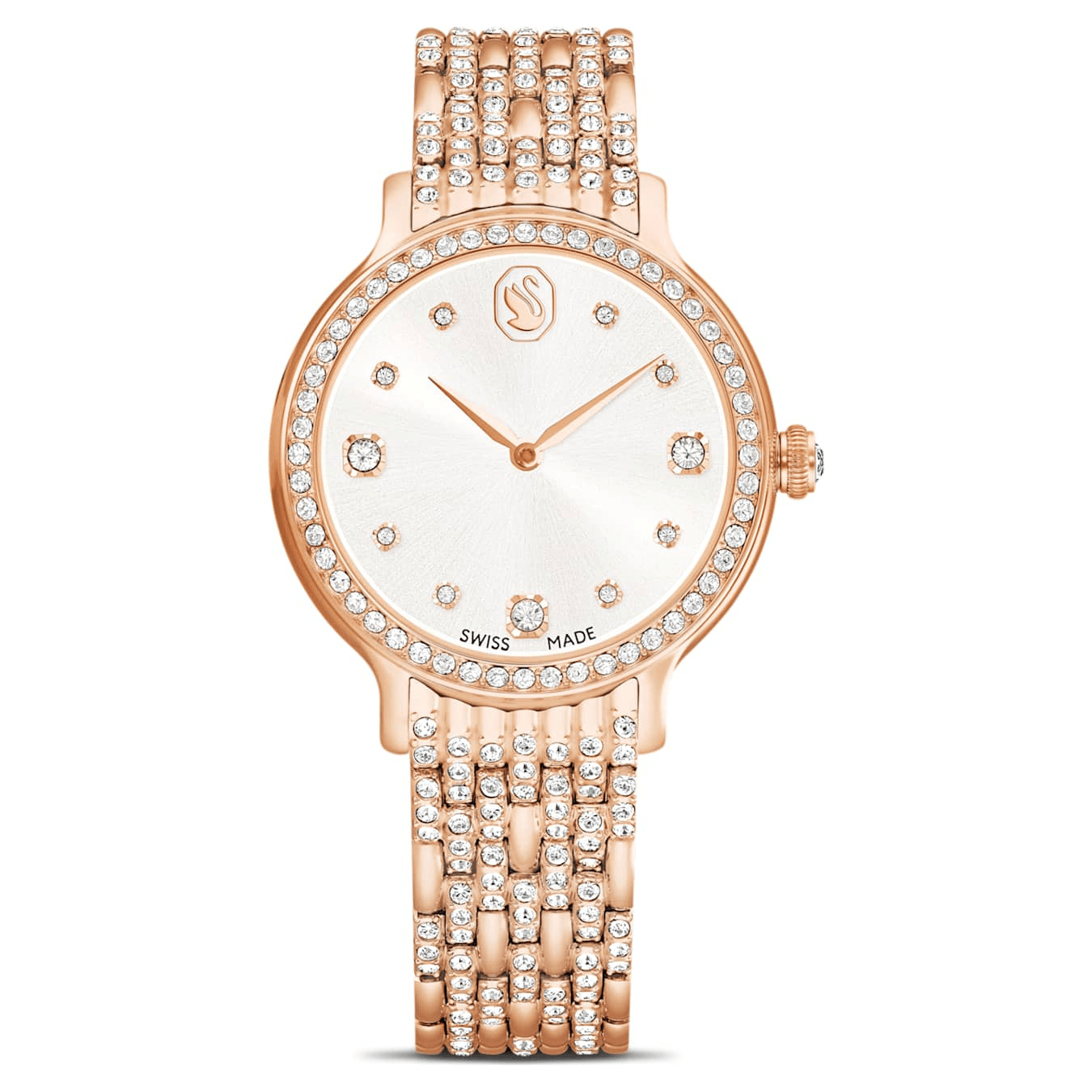 Swarovski Imber Watch Swiss Made, Metal Bracelet, Rose gold tone, Rose gold-tone finish -Swarovski