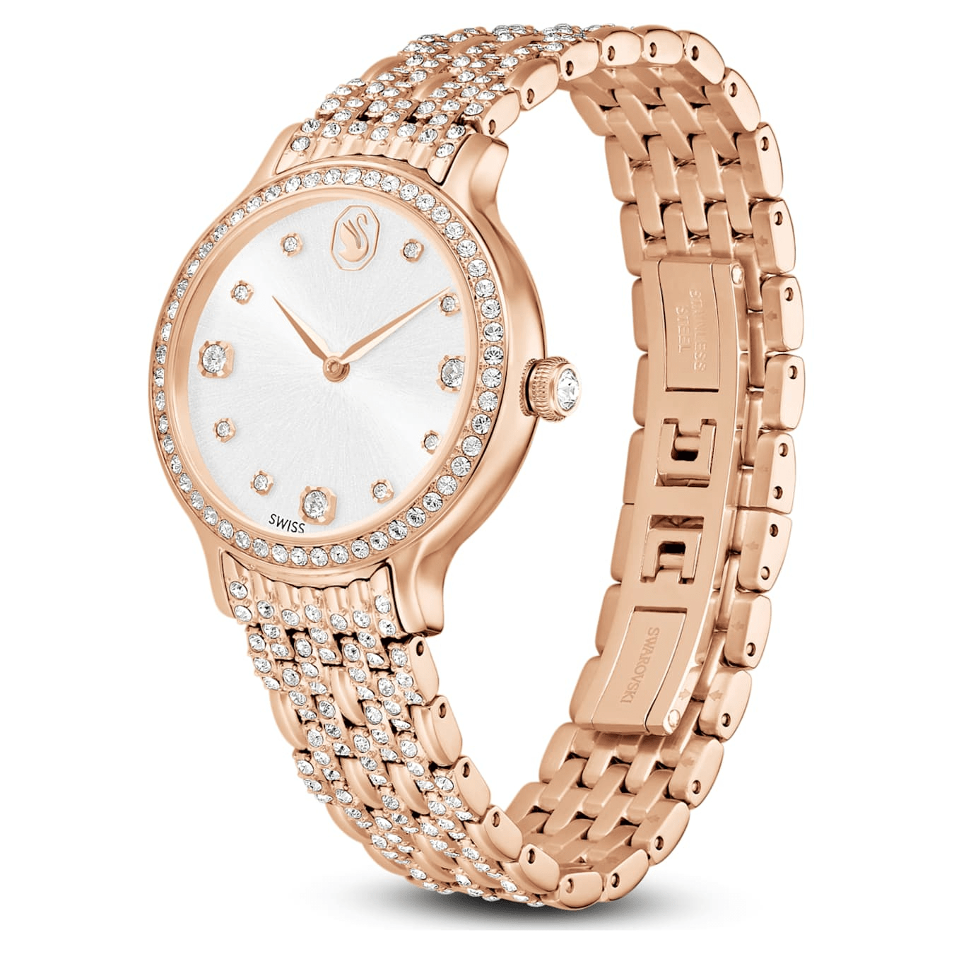 Swarovski Imber Watch Swiss Made, Metal Bracelet, Rose gold tone, Rose gold-tone finish -Swarovski