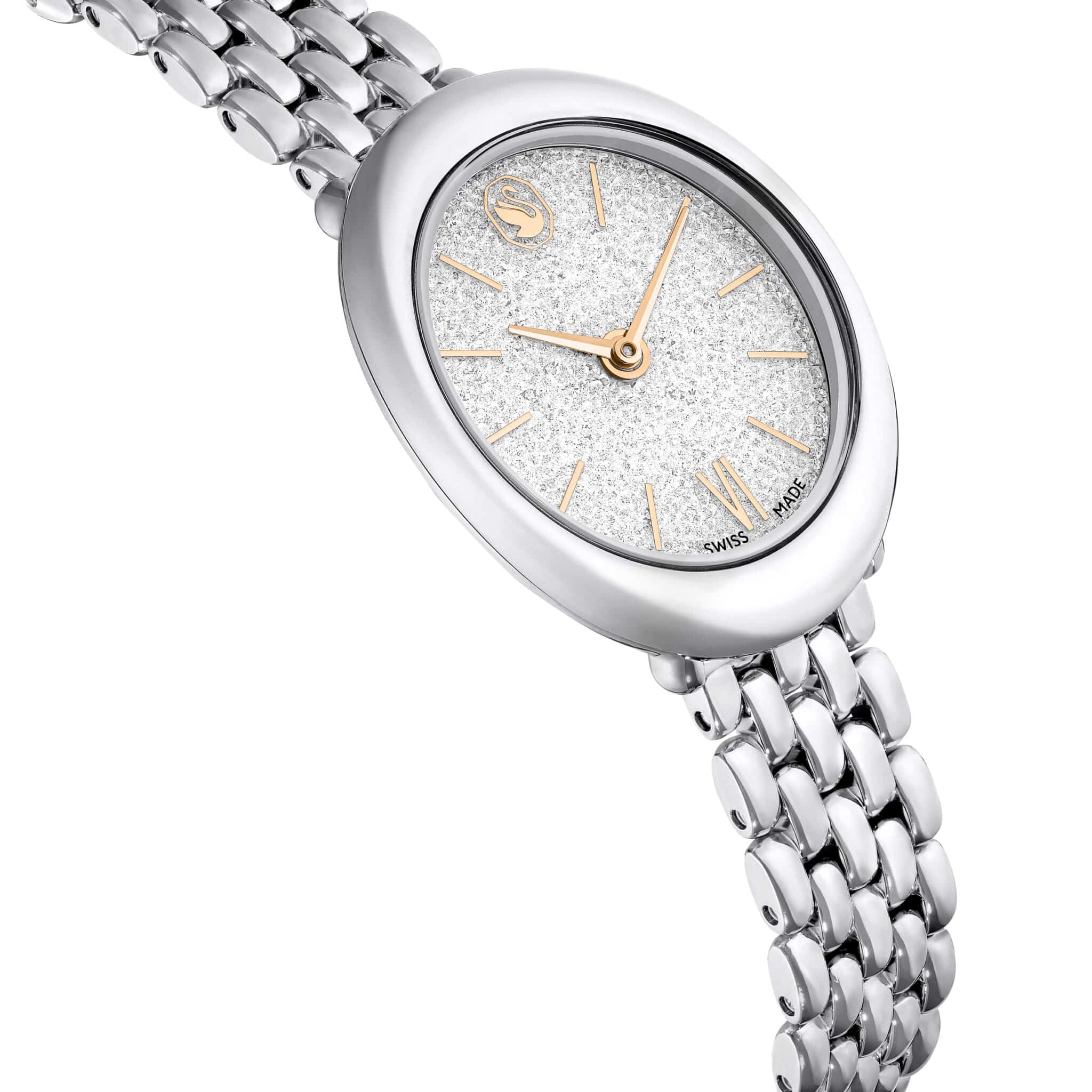 Swarovski Imber Watch, Swiss Made, Metal bracelet, Silver tone, Stainless steel -Swarovski
