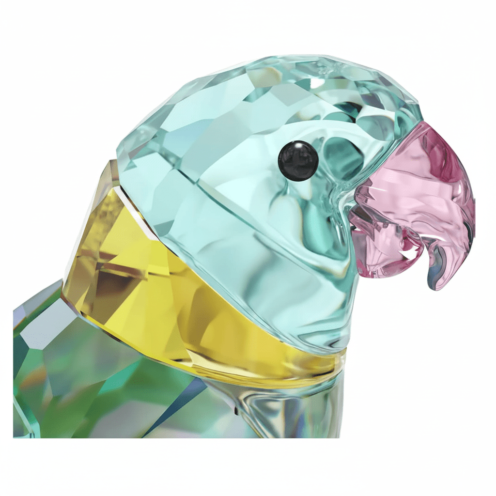 Swarovski Jungle Beats Parakeet Couple -Swarovski