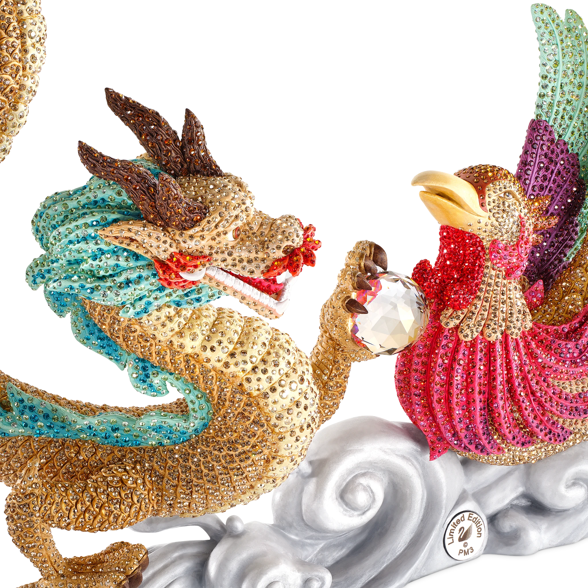Swarovski Limited Edition Crystal Myriad Dragon and Phoenix -Swarovski