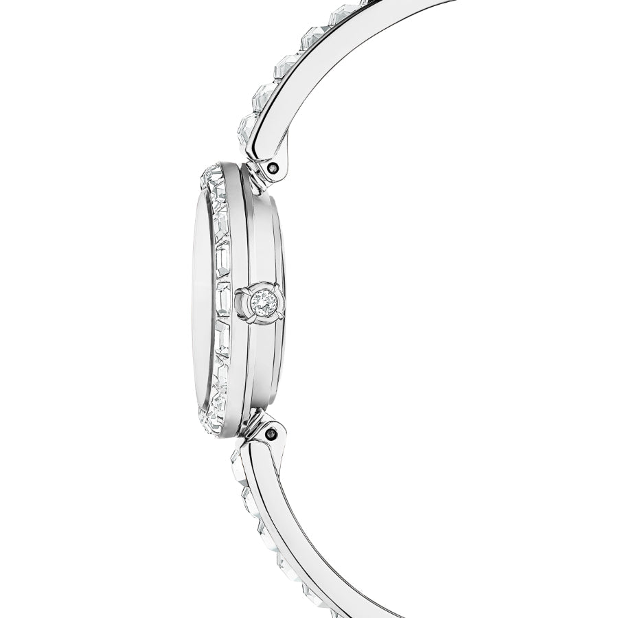 Swarovski Matrix Bangle Watch, Swiss Made, Crystal Bracelet, Silver Tone, Stainless Steel -Swarovski