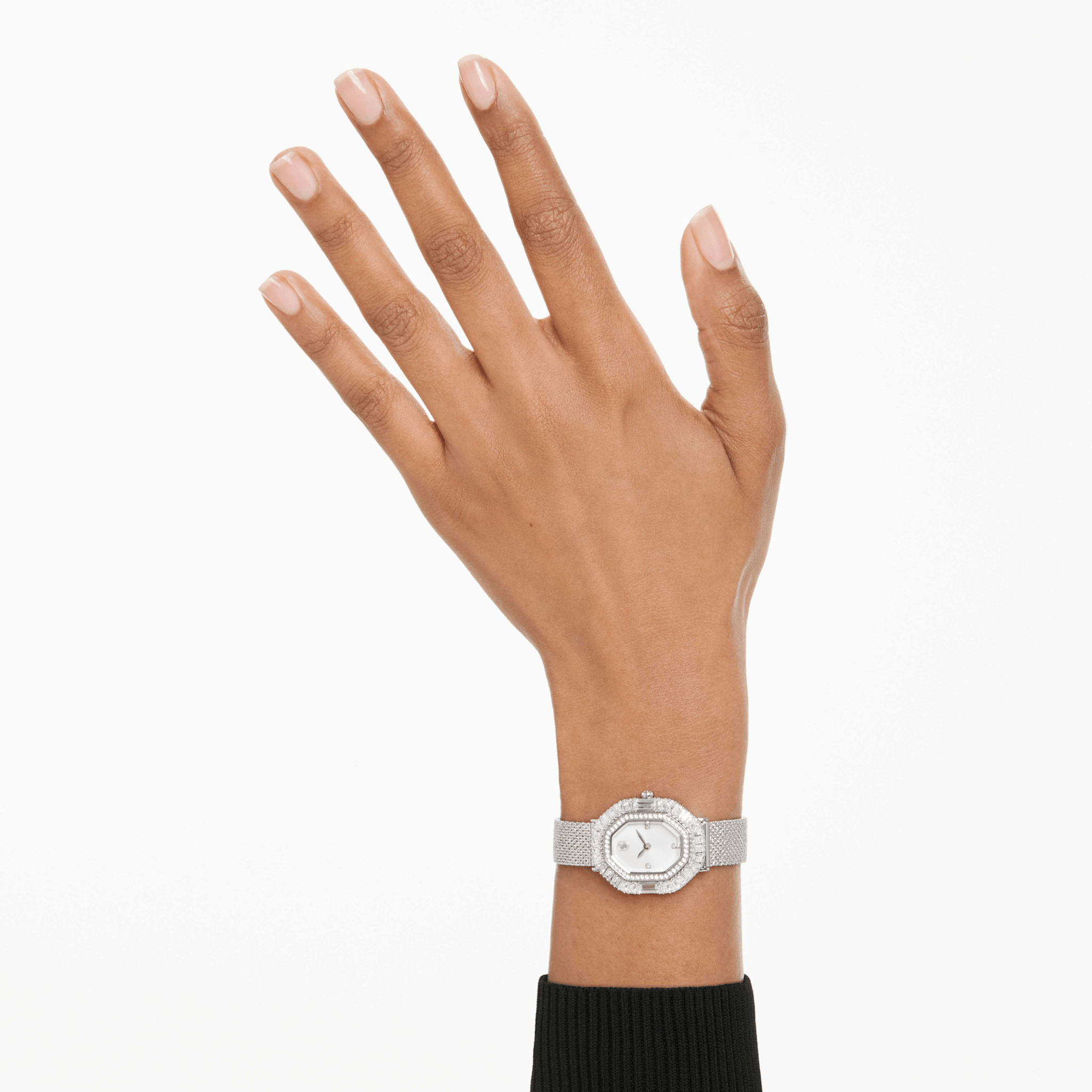 Swarovski Matrix Octagon Watch, Metal Bracelet, Silver tone, Stainless steel -Swarovski