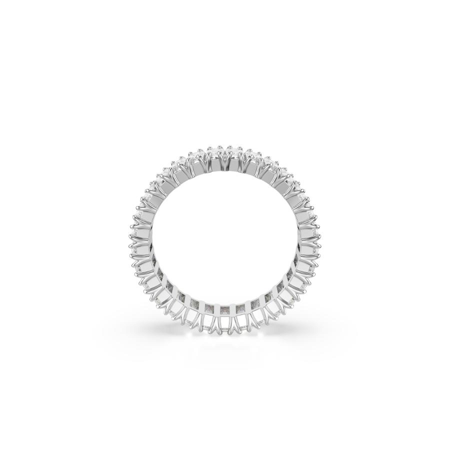 Swarovski Matrix Ring, Baguette Cut, White, Silver-tone Finish -Swarovski
