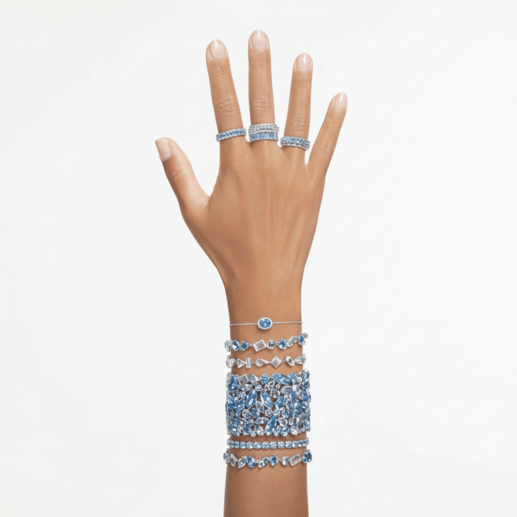 Swarovski Matrix Tennis Bracelet Round Cut -Swarovski
