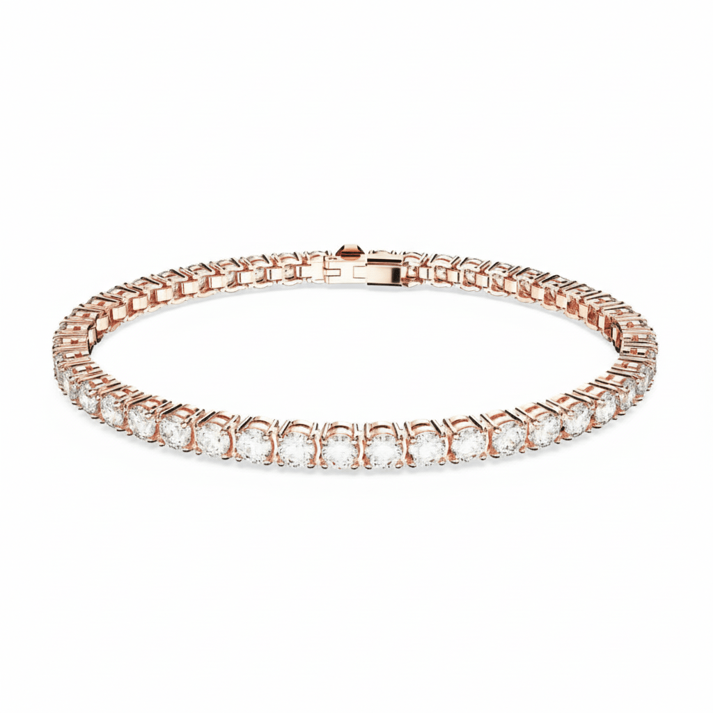 Swarovski Matrix Tennis bracelet Round cut -Swarovski