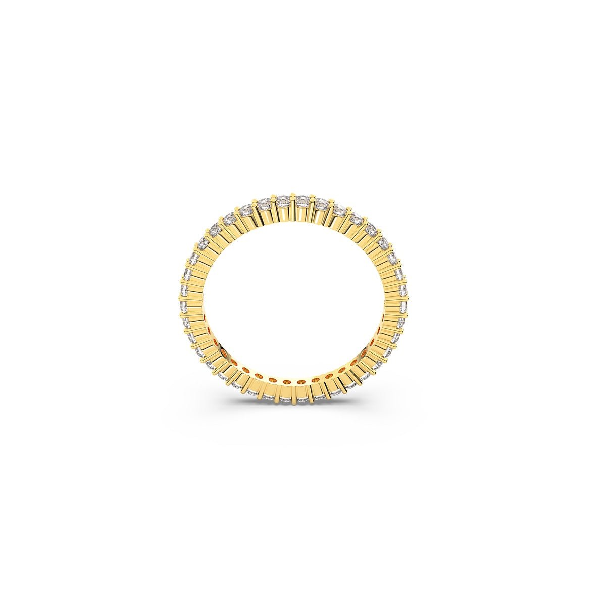 Swarovski Matrix Vittore Ring Round Cut, White, Gold-Tone Finish -Swarovski