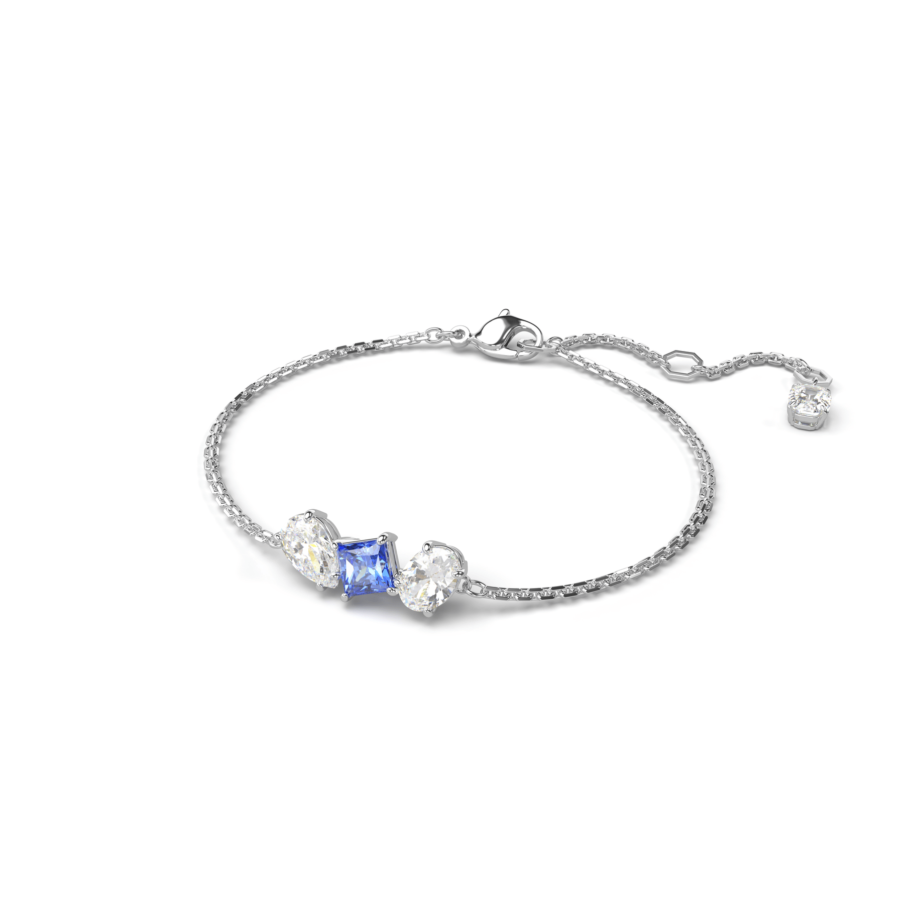 Swarovski Mesmera Bracelet Mixed Cuts Blue Rhodium Plated -Swarovski