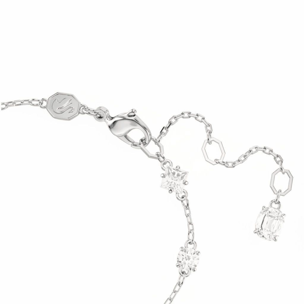 Swarovski Mesmera Bracelet Mixed Cuts Scattered Design White Rhodium Plated -Swarovski