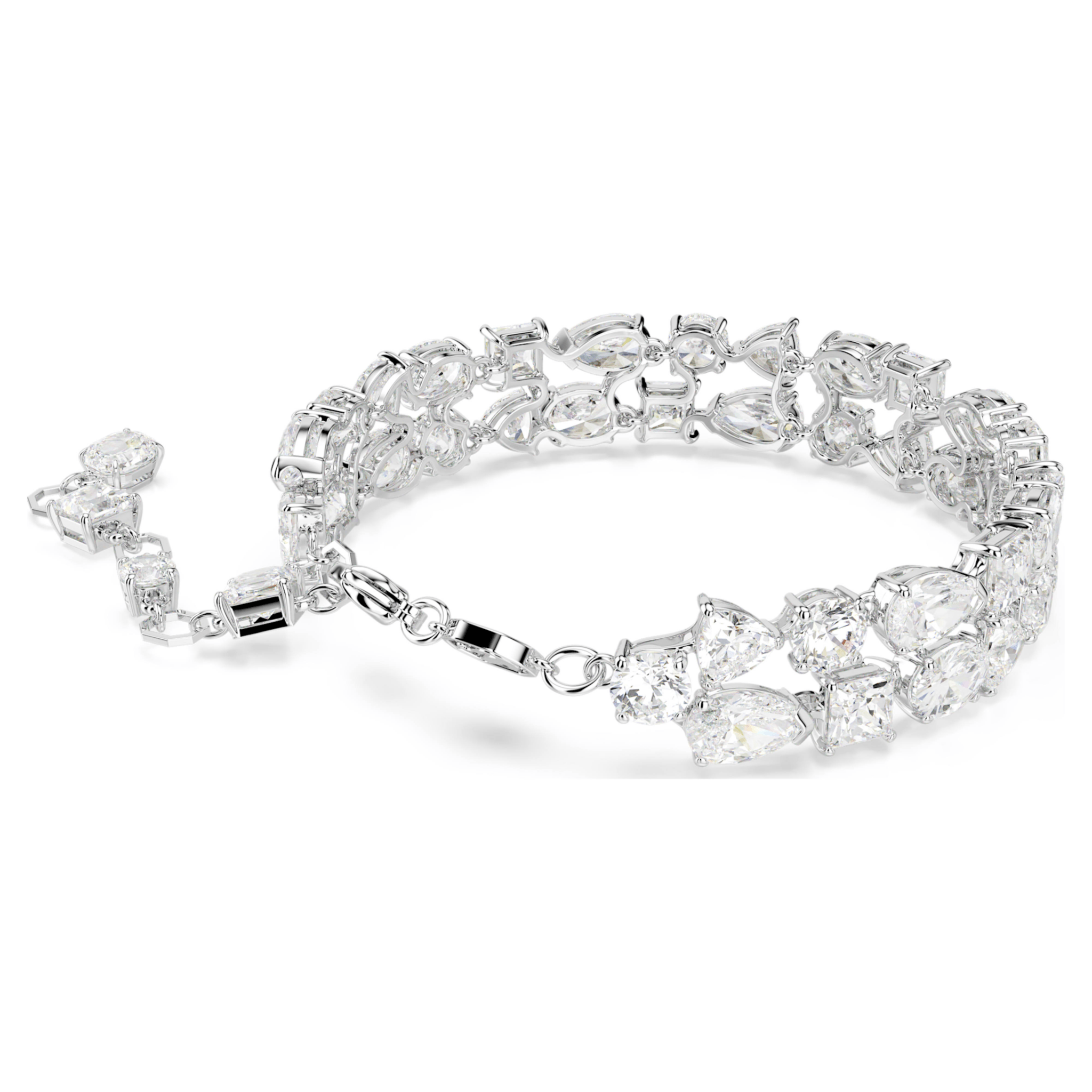 Swarovski Mesmera Bracelet Mixed Cuts White Rhodium Plated -Swarovski
