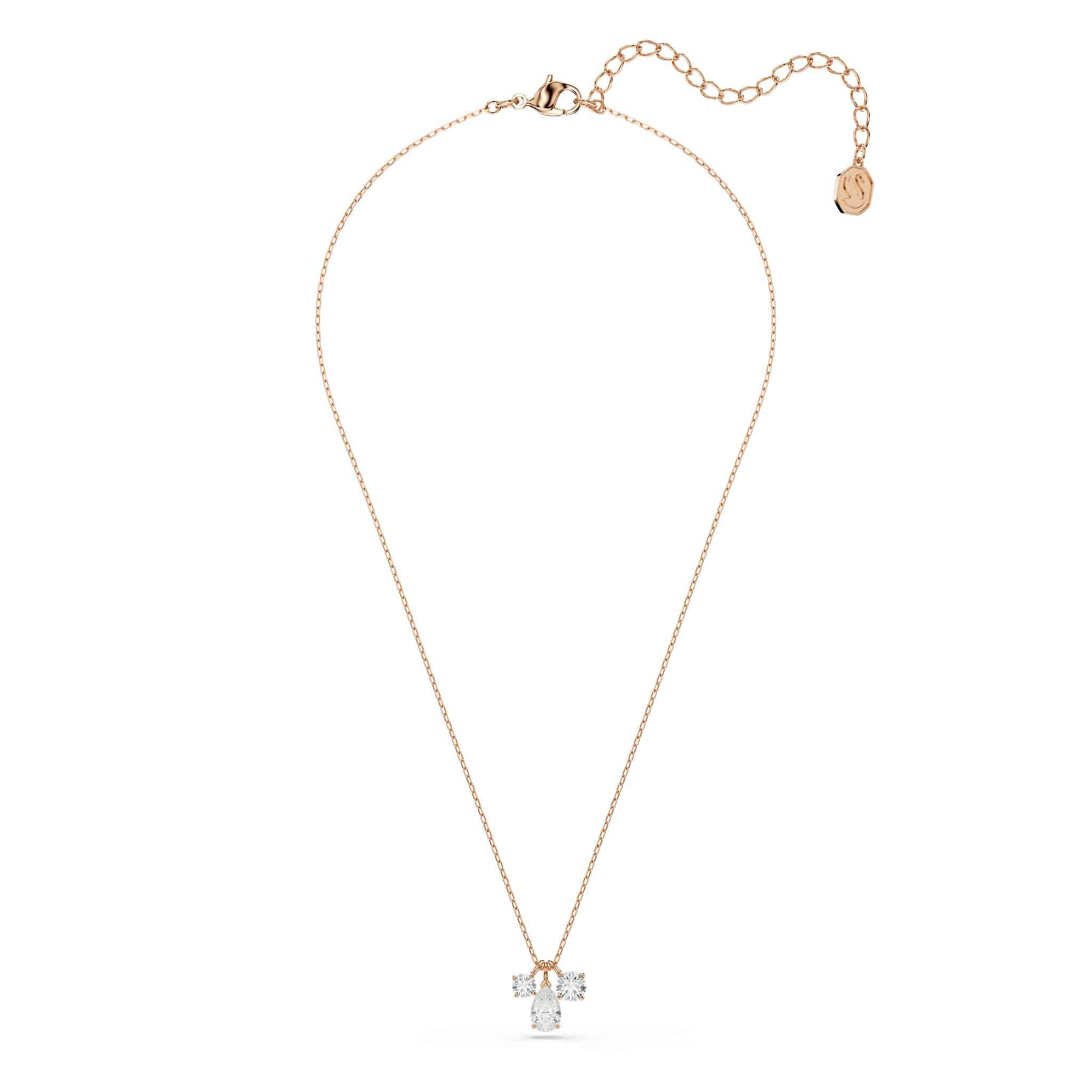 Swarovski Mesmera Pendant , White , Rose Gold Tone Plated -Swarovski
