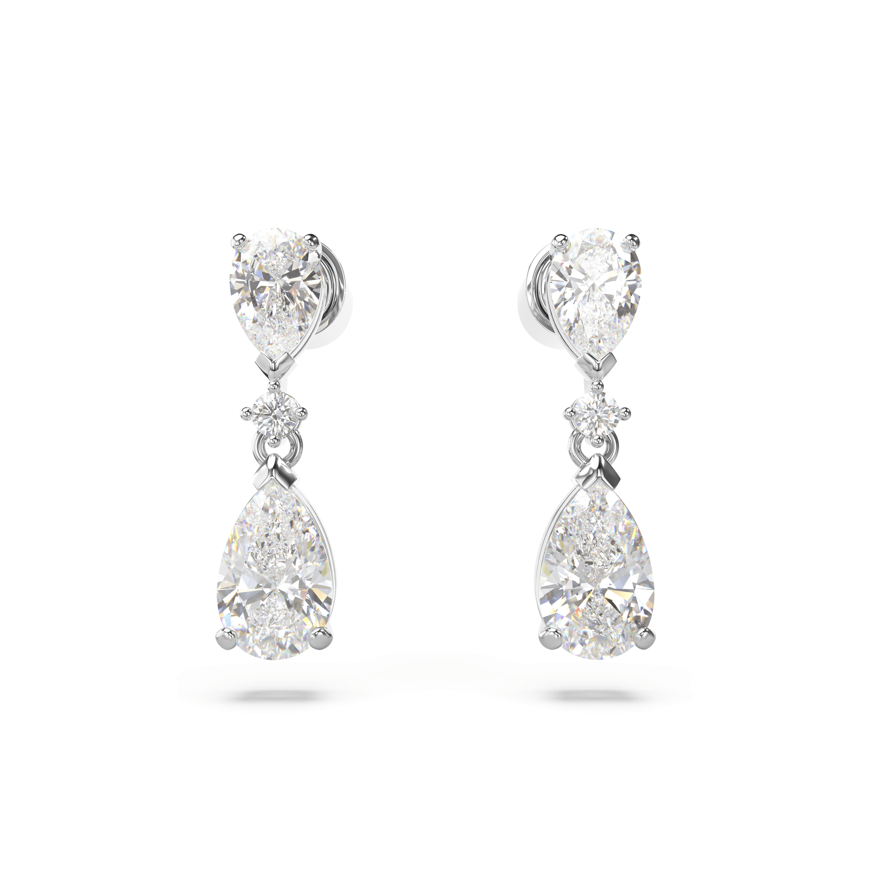 Swarovski Mesmera set Mixed cuts, White, Rhodium plated -Swarovski