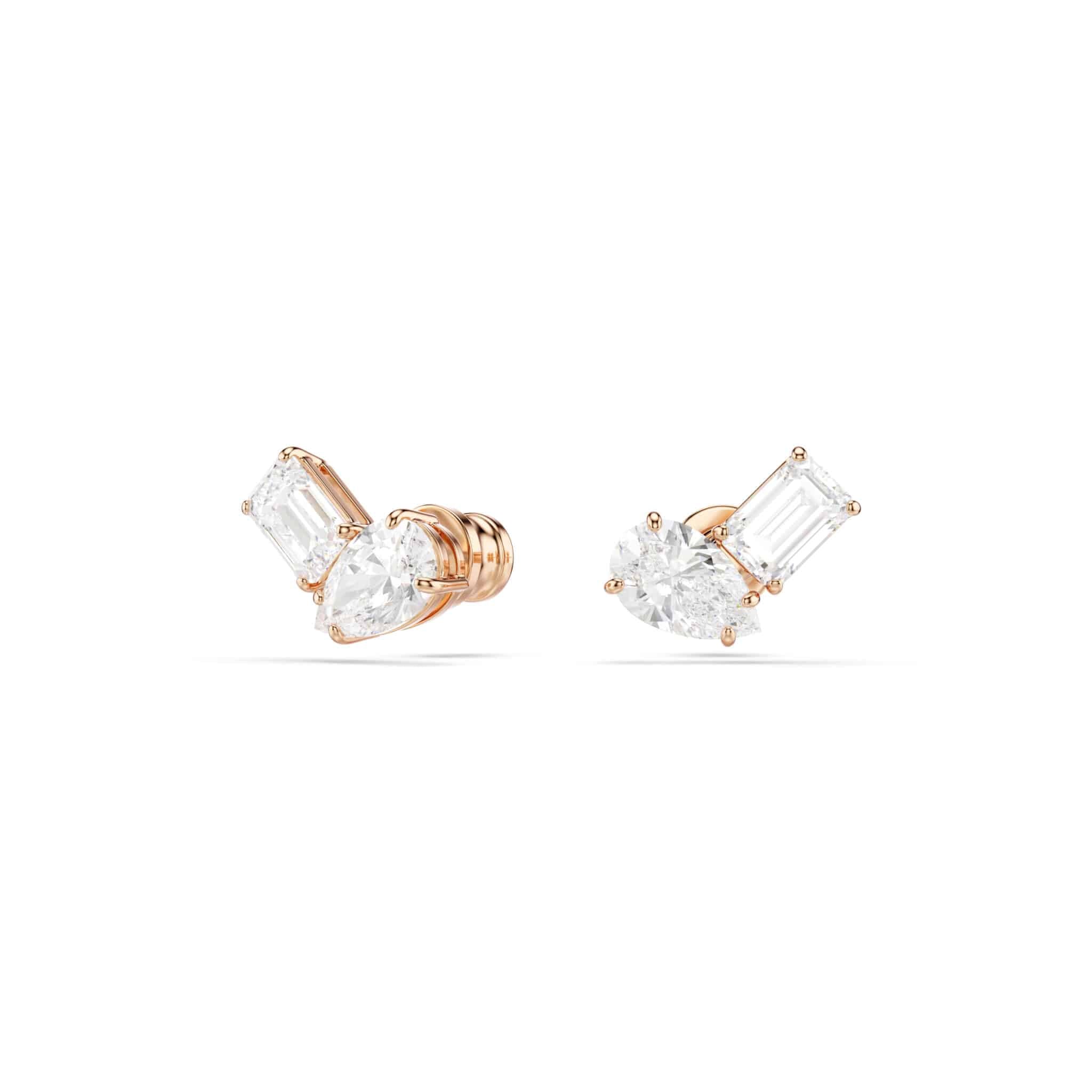 Swarovski Mesmera Set , White , Rose Gold Tone Plated -Swarovski