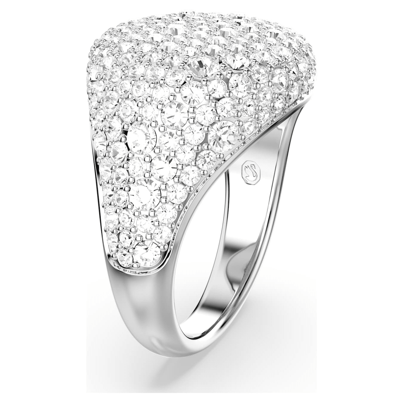 Swarovski Meteora Cocktail Ring White Rhodium Plated -Swarovski