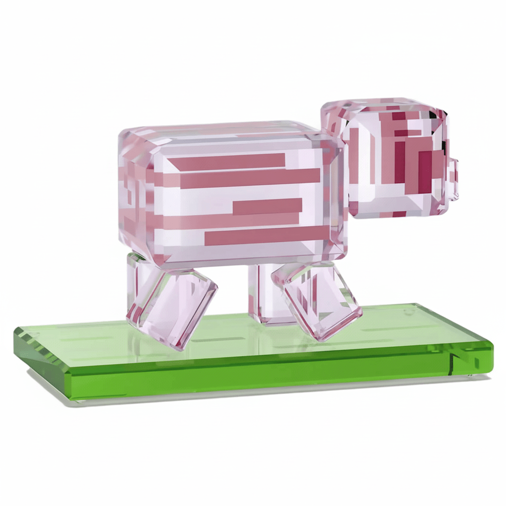 Swarovski Minecraft Pig -Swarovski
