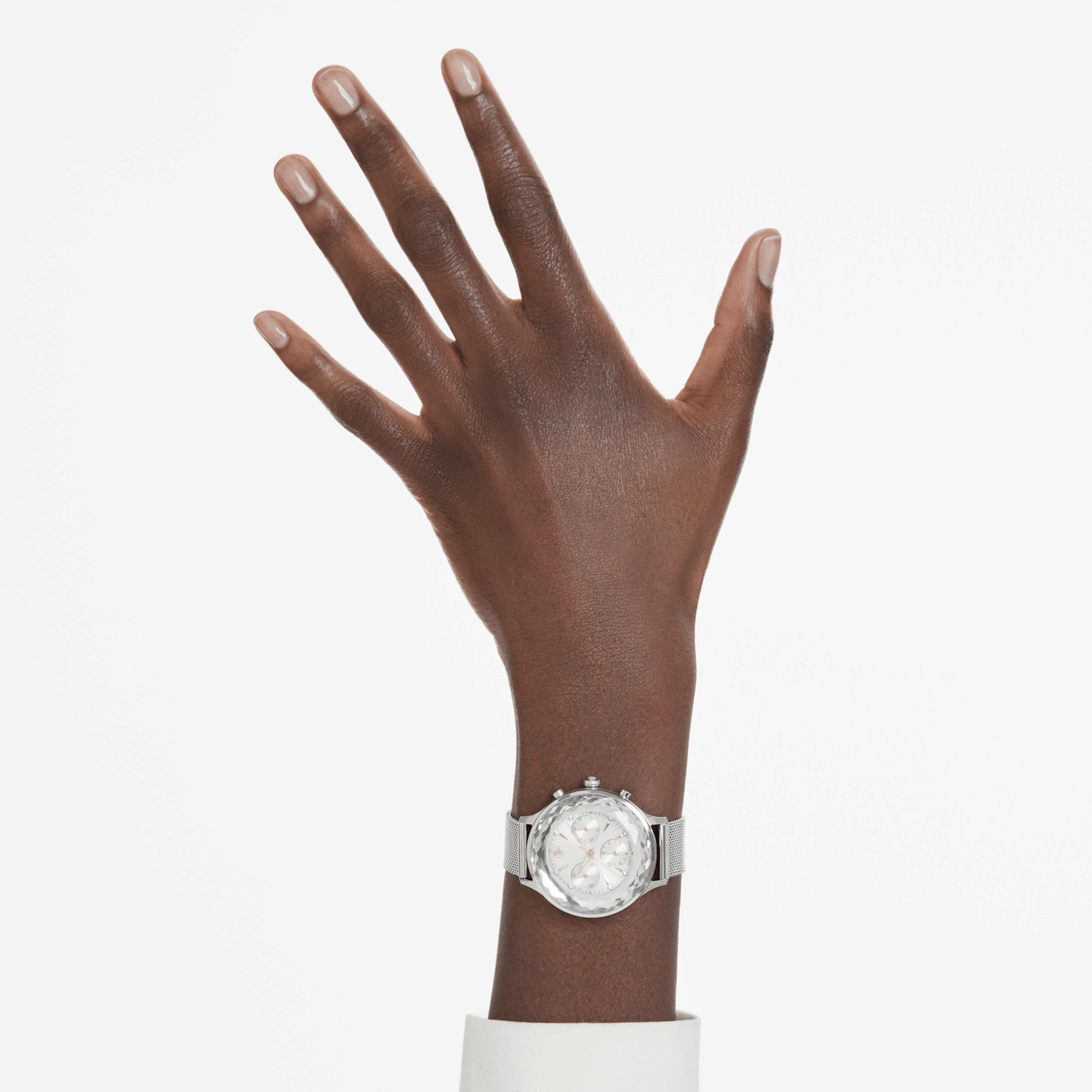 Swarovski Nova Chrono Watch, Swiss Made, Metal Bracelet, Silver Tone, Stainless Steel -Swarovski