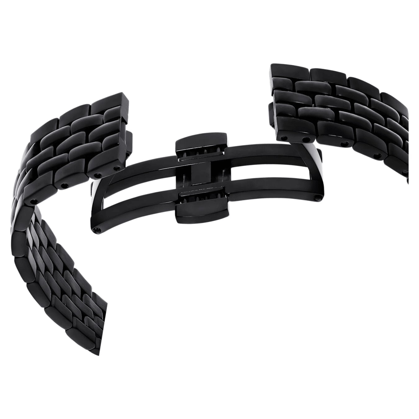 Swarovski Octea Moon Watch, Swiss Made, Moon, Metal Bracelet, Black Finish -Swarovski