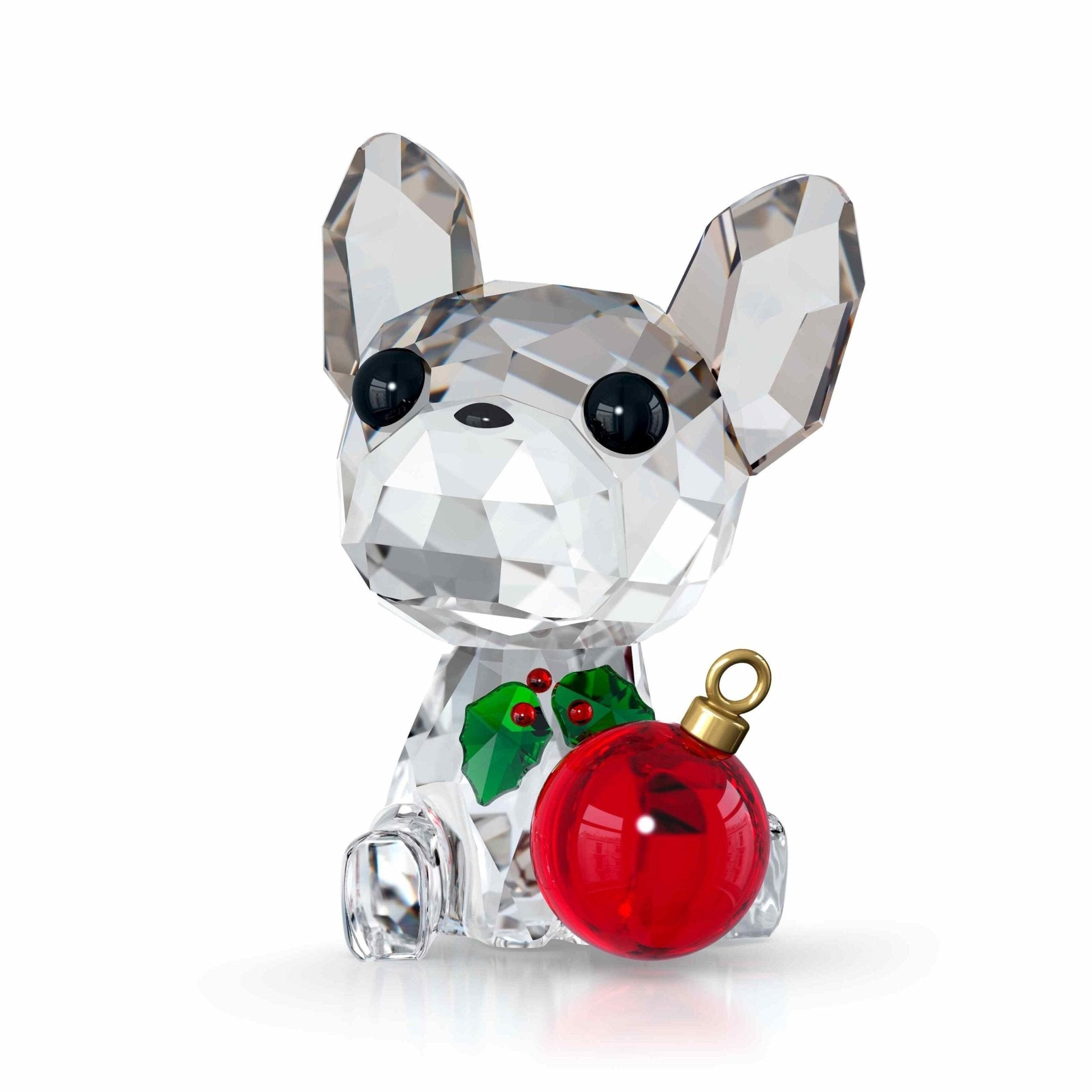 Swarovski Ornament : Holiday Cheers:French Bulldog -Swarovski