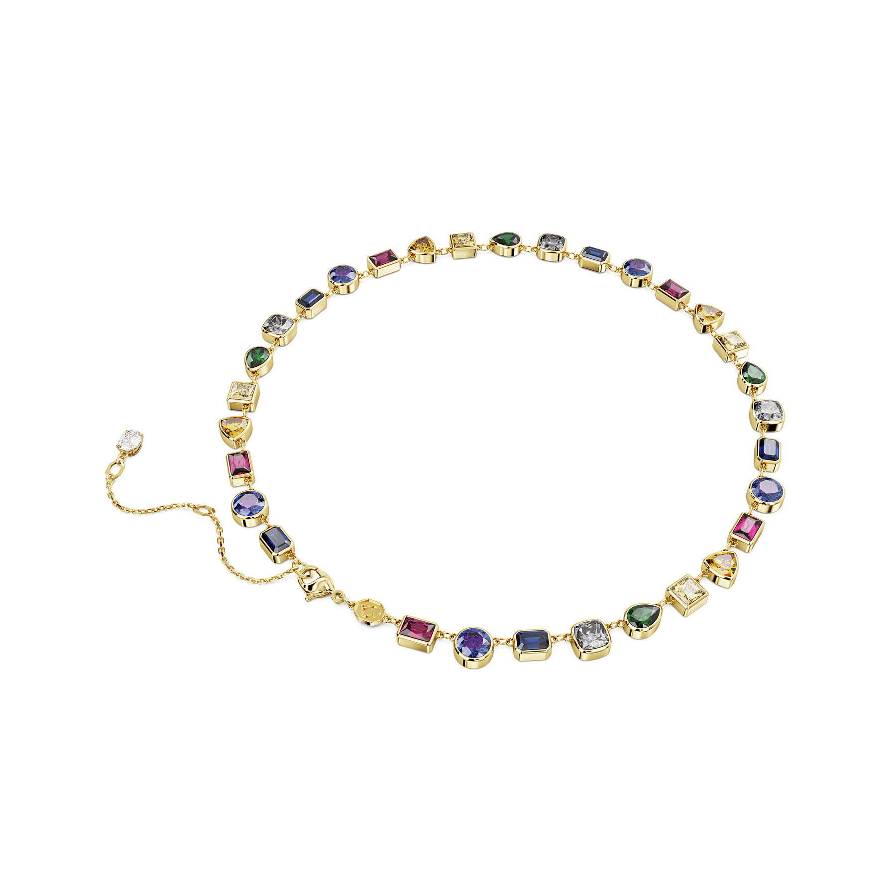 Swarovski Stilla All Round Mixed Cuts Multicolored Gold-tone Plated -Swarovski