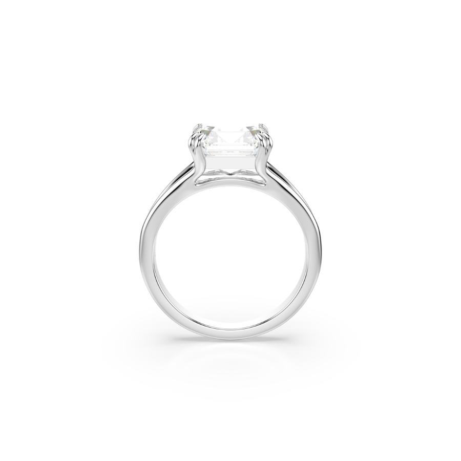 Swarovski Stilla Ring, Octagon Cut, White, Silver-tone Finish -Swarovski