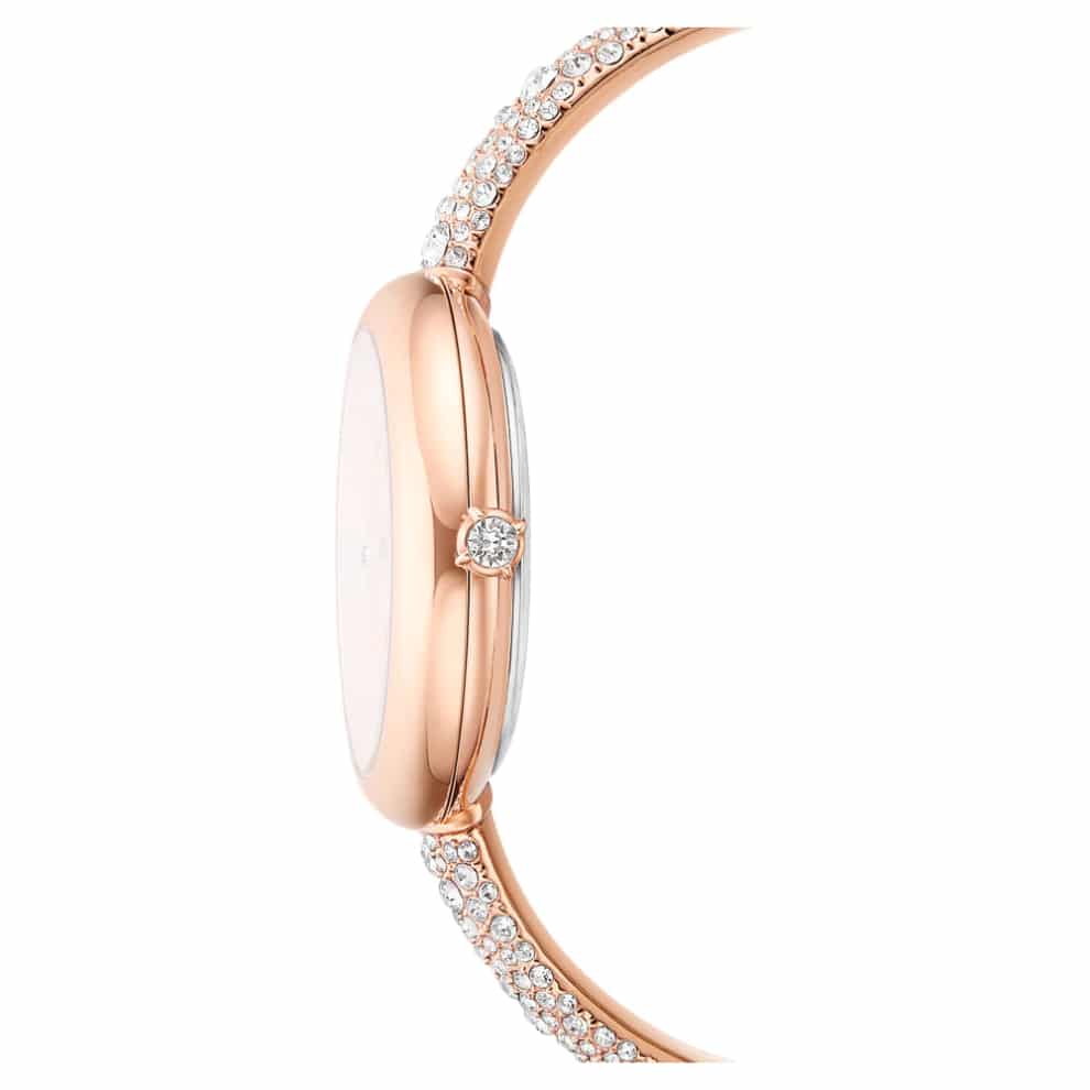 Swarovski Sublima Bangle Watch, Swiss Made, Metal Bracelet, Rose gold tone, Rose gold-tone finish -Swarovski