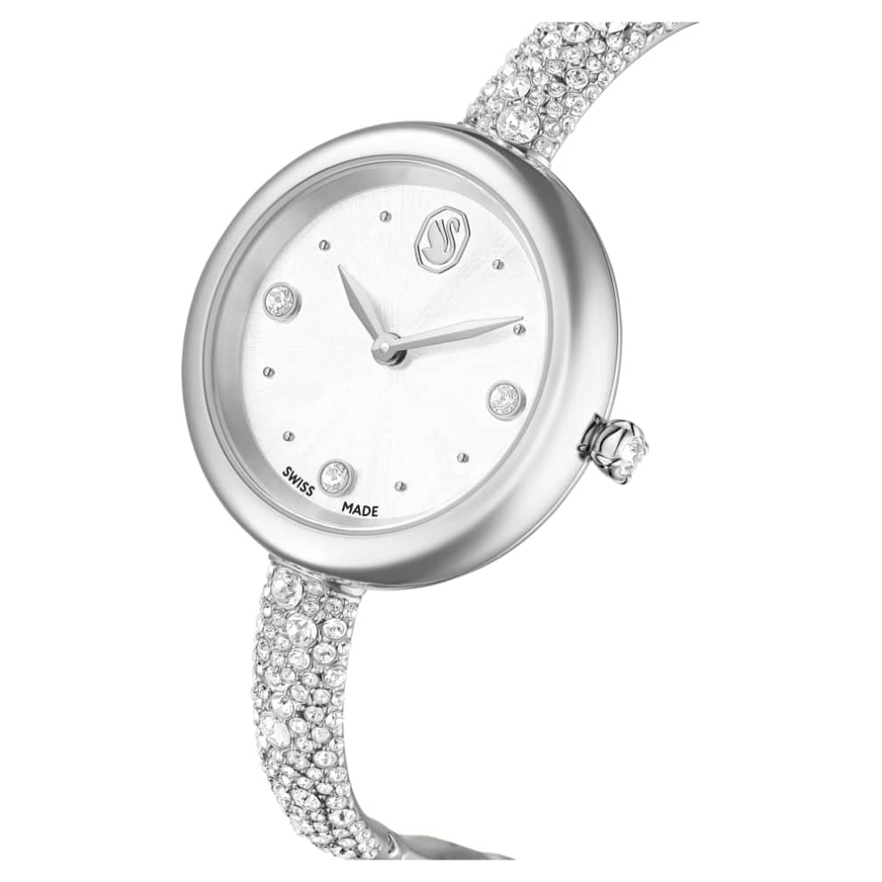 Swarovski Sublima Bangle Watch, Swiss Made, Metal Bracelet, Silver tone, Stainless steel -Swarovski