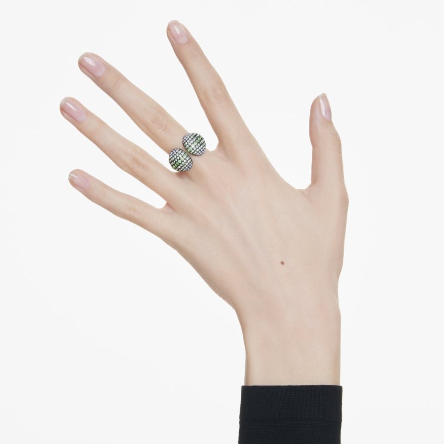 Swarovski Sublima Cocktail Ring, Round Cut, Multicolored, Ruthenium Plated -Swarovski