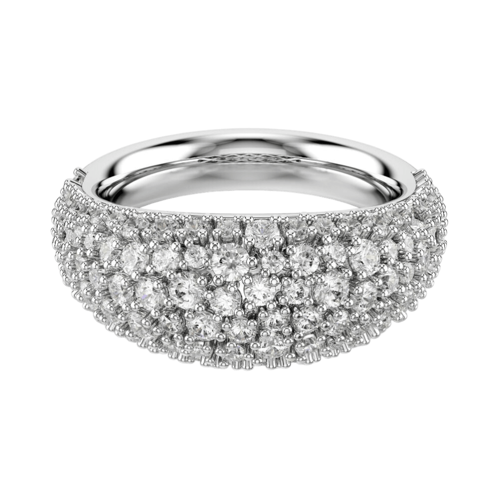 Swarovski Sublima Ring White, Rhodium Plated -Swaroski